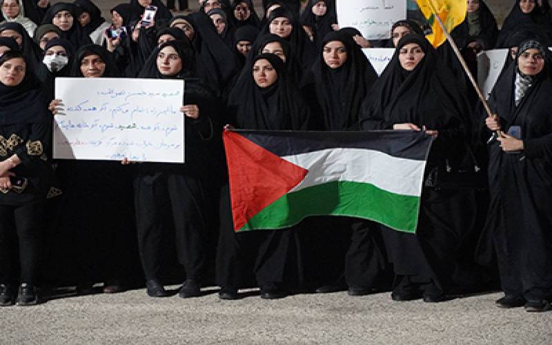 تجمع مردمی دانشجویی در محکومیت جنایات رژیم صهیونیستی و شهادت اُسوه مقاومت برگزار شد